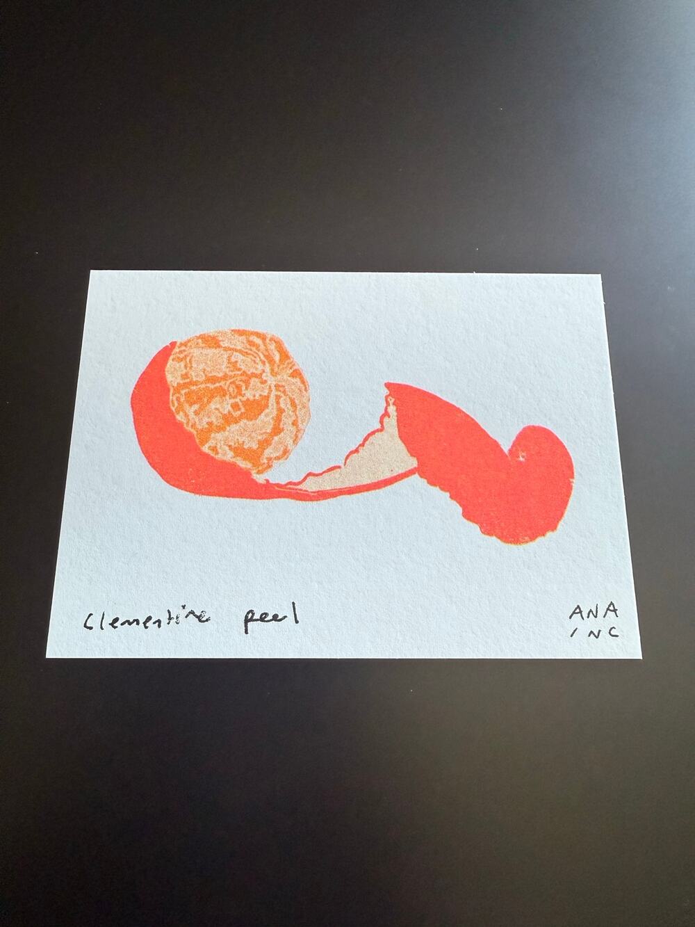 Ana Inciardi Mini Prints Clementine Peel Print